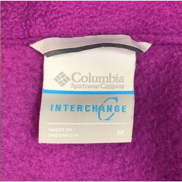 COLUMBIA Ruby River Hooded 3 in 1 Jacket Sz M Ombre Everyday Travel Fleece Liner - Picture 9 of 13